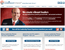 Tablet Screenshot of instituteforleadershipfitness.com